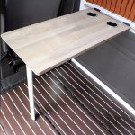 Kokkupandav telkimislaud matkaauto jaoks, kaasaskantav telkimislaud, seinale paigaldatav, kokkupandav laud matkaauto jaoks, sobib v&auml;ljas piknikuks (v&auml;rv : A)