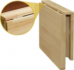 Generisch Folding Table seinale paigaldatav kokkupandav laud koos kokkupandava lehega, kompaktne mitmeotstarbeline laud v&auml;ikestesse ruumidesse, ruumi s&auml;&auml;stev k&ouml;&ouml;k ja kontori t&ouml;&ouml;pink (31,5 x 19,7 tolli)