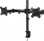 ARCTIC Z2 Basic - Double Monitor Arm, Monitoristatiiv kuni 32''/25'' Ultrawide, kuni 15 kg, 360&deg; p&ouml;&ouml;ramine, lihtne monitori reguleerimine - must