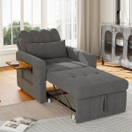 V&auml;ike diivanvoodi, 3-in-1 koos kokkupandava k&uuml;ljelauaga, k&uuml;ljetaskutega, 1-kohaline diivanvoodi, pikendatav unefunktsiooniga, noortevoodi, funktsionaalne voodi, k&uuml;lalisvoodi metallraamiga, &scaron;enill (keskmise halli v&auml;rvi, &uuml;hekohaline) | Dehnbar, Mit Kissen