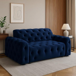 Imebel Chesterfield diivan, Diivan 2-kohaline, Diivan elutuba, 2-kohaline diivan, Diivanid ja diivanid, Sametist diivan, Polsterdatud diivan, Klassikaline, Elegantne, Retro stiilis, Mugav, Candi 190 x 94 x 80 cm