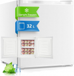 FOHERE Mini s&uuml;gavk&uuml;lmik 32 L -22 &deg;C V&auml;ike kompaktne vaikne 43 dB s&uuml;gavk&uuml;lmik, vahetatav uksehing, v&auml;ike s&uuml;gavk&uuml;lmik, ideaalne kontorisse, telkimiseks, v&auml;ljas (valge)