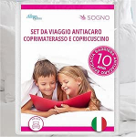 Allergosystem Mite Protection Set for Travel 90 x 200 x 20 cm e 50 x 80 cm N/A