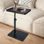 XUDREZ Reguleeritav C-kujuline k&uuml;ljelaud 4 p&ouml;&ouml;rlevate ratastega 364&deg; p&ouml;&ouml;rlev k&uuml;ljelaud elutuppa magamistoas diivanile vanni voodi &auml;&auml;rde &otilde;endusabiks