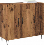 vidaXL Moderner Sideboard mit Stauraum f&uuml;r Esszimmer und Wohnzimmer - Rechteckige M&ouml;bel aus Holz mit Mattlack, vielseitig einsetzbar