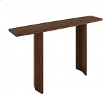 LUNAIZHUO Konsolentisch Schmal Holz, Schmaler Konsolentisch, Massivholz f&uuml;r Wohnzimmer, Flur, Foyer, Einfach zu Montieren(Brown,160cm/63in)