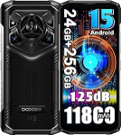 DOOGEE Blade 20 Pro 4G v&auml;litingimustes kasutatav mobiiltelefon ilma lepinguta, 125 dB k&otilde;lar, 11800 mAh/18 W Android 15 ehitusplatsi mobiiltelefon, 24GB + 256GB/2TB, 50MP AI-kaamera, 6,6-tolline HD+ v&auml;litingimustes kasutatav telefon