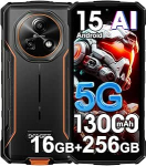 DOOGEE Fire 7 Android 15 v&auml;ljas mobiiltelefon ilma lepinguta 2025, 6,6-tolline HD + 90Hz, 16GB + 256GB/2TB 5G v&auml;ljas nutitelefon, 13000mAh 18W, 64MP + 16MP AI kaamera ehitusplatsil mobiiltelefon