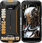 DOOGEE S41 MAX v&auml;litingimustes lukustamata nutitelefon ilma lepinguta 2024, 16GB + 256GB 1T laiendus, 13MP kaamera + 8MP, 5,5 tolli, 6300 mAh aku, NFC Simlock-free mobiiltelefonid 4G vastupidavad telefonid Face ID