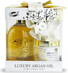 Bath Gift Set - Argan Oil - 3 Pcs - Gift box, Christmas gift, gift for woman