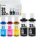 Osinkjet Printer Ink 31 32XL &uuml;hildub HP Smart Tank 5105 7005 7305 5106 5108, Tint 31 32 XL Smart Tank 7005 7605 7006 7306 455 515 519 530 558 559 570 6 655 670 750 790 Printeri jaoks.