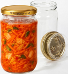 myFERMENTS Kimchi konteiner - 2L suur fermentatsioonipurk Kombucha, Kimchi, Kefir jaoks - kruvikaanega Mason-purgid, lai suu sisestamiseks, k&auml;&auml;ritamiseks - &otilde;hukindlad kaaned - 2 komplekti