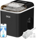 ZZLLKQ J&auml;&auml;kuubikute tegija, 12kg 24 tunni jooksul, 9 j&auml;&auml;kuubikut 6 minutiga J&auml;&auml;masin LED-ekraaniga, 120W infrapunaanduriga ja isepuhastuvusega koju, telkimiseks, peole (must)