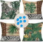 Cirzone Outdoor padjad ilmastikukindlad 45 x 45 cm, 4 dekoratiivpadja komplekt, diivanipadjad elutuppa, aeda, r&otilde;dule