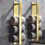 R&auml;tikuhoidja ilma puurimata, r&auml;tikuhoidja h&otilde;bedane, r&auml;tikuhoidja vannituba, k&uuml;laliste r&auml;tikuhoidja, r&auml;tikuhoidja seina harjatud h&otilde;bedane roostevaba teras, vannitoa r&auml;tikuhoidja (kuldne, 2 pakki)