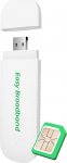 EIOTCLUB 4G LTE USB dongle koos WiFi 6 - mobiilne hotspot s&uuml;learvutile/arvutile/tahvlile/telefonile, Plug & Play internetipulk koos tasuta SIM-kaardiga, WiFi-modem reisimiseks