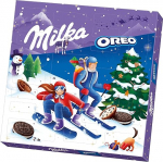 Milka & OREO advendikalender 1 x 284 g I advendikalender &scaron;okolaadi ja OREO k&uuml;psistega I j&otilde;ulukalender I &scaron;okolaadi advendikalender I koos Milka &scaron;okolaadikommetega Alpine Milk ja OREOga