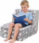 Laste v&auml;lja volditav laste diivan V&auml;ikelapse teisaldatav diivanvoodi Lounger Modulaarne pikendatav diivan poistele ja t&uuml;drukutele (Hall t&auml;ht)