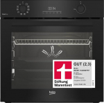 Beko BBIM17300BMPEF b300 sisseehitatud ahi, 72 l k&uuml;psetuskambri maht, 10 funktsiooni, AeroPerfect, FlexiCrisp, p&uuml;rol&uuml;&uuml;s, SteamShine puhastus, SoftClose uks, sisset&otilde;mmatavad r&auml;tikud, teleskoopiline pikendus, must