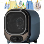 Kompakter mini-schleudertrockner, kondensations-w&auml;schetrockner, Kleiner w&auml;schetrockner, max. Belastbarkeit 0,8 kg, 35db ger&auml;uscharm, ideal zum trocknen von unterw&auml;sche Electroplatedblue