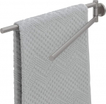 Tiger Noon r&auml;tikukang kahe p&ouml;&ouml;rleva k&auml;epidemega harjatud roostevabast terasest 4,9 x 7,8 x 45,3 cm