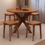 Kokkupandav s&ouml;&ouml;gilaud koos toolidega, multifunktsionaalne k&ouml;&ouml;gilaud, kokkupandav, 100 cm, puidust s&ouml;&ouml;gilaud v&auml;ikestesse ruumidesse, paks bambus materjal, vastupidav ja vastupidav k&ouml;&ouml;ki ja elutuppa.