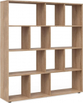 Vicco Pilar ruumijaotur raamatute riiul 12 sektsiooniga, 131,6 x 143 x 29 cm (B x K x S), puitlaastplaadist riiulilauaosa