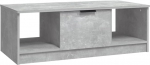vidaXL 3-kohvilaud 3-kohaline k&uuml;ljelaud Elutoa laud Kohvilaud Diivanilaud Teelaud Elutoa betoon Hall 102 x 50 x 36 cm Puidust materjaliga