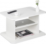 RICOO WM094-WM puidust kohvilaud hoiuruumiga 69 x 45 x 50 cm valge