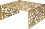 Riess Ambiente K&auml;sitsi valmistatud kohvilaud Abstract 60 cm Alumiinium Gold in Gap Design elutoa laud diivanilaud
