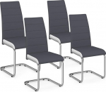 IDMarket - 4 Mia s&ouml;&ouml;gitoolide komplekt halli ja valge &auml;&auml;risega