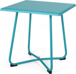 Great Deal Furniture Doris 308998 46 cm kaasaegne k&uuml;ljelaud terasjalgadega, teal v&auml;rvusega