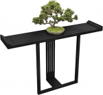 Konsoollaud puidust konsoollaud riiul kitsas koridorilaud k&uuml;ljelaud sissep&auml;&auml;su, koridori, elutoa, magamistoa, diivani taha (Noro, 160 cm / 63 tolli)