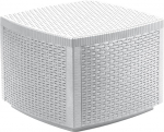Rotangist kohvilaud Indoor Outdoor White