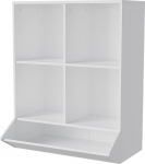 Vicco Conny Children's Shelf, Toy Shelf for Folding Boxes, White, 65.5 x 82.5 cm