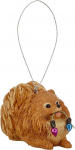 Sandicast Orange Pomeranian Holding Holiday Lights j&otilde;ulukaunistus