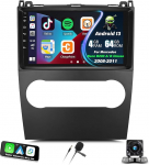 [4+ 64g] Android 13 autoraadio Mercedes Benz A B-klassile B200 W169 A160 A180 A200 A220 2008-2011 koos CarPlay Android autoga, 9-tolline 1280 x 720p puuteekraaniga raadio Bluetooth DSP 32EQ GPS/WiFi FM-ga