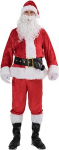 EraSpooky Meeste j&otilde;uluvana kost&uuml;&uuml;mid Adult Santa Claus 7 Pieces Flannel Classic Suit Costume Outfit