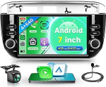 4G + 64G Android 15 autoraadio Fiat Linea Punto Evo Line 2012-2015 traadita Carplay Android auto 7-tolline puuteekraaniga autoraadio koos navigatsiooniga GPS WiFi Mirror Link Bluetooth FM/RDS/32 EQ/SWC tagumine