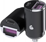 MMOBIEL USB-C autolaadija [2 tk] - 45W sigaretis&uuml;&uuml;taja USB adapter kiire laadimine - Ultra kompaktne auto mobiiltelefoni USB-C laadija iPhone 16 15 14 13 Pro Max, Samsung S24 S23 S22 jaoks