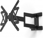 Hama TV seinakinnitus p&ouml;&ouml;rlev, kallutatav, eriti pikk varras (TV seinakinnitus 32-65 tolli, VESA 100 x 100 kuni VESA 400 x 400, kuni 50 kg, Ultra Slim, pikendatav klamber, koos Fischer t&uuml;&uuml;blitega) Mustanahaline