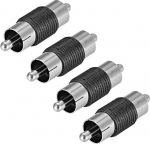 Sourcing Map 4 x RCA mees-mehe adapter adapteri sidur Stereo Audio Video AV TV kaablile