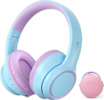 Tonoshark m&uuml;rasummutusega k&otilde;rvaklapid lastele (ANC) | 60 tundi m&auml;nguaega | Juhtmevabad Bluetooth k&otilde;rvaklapid lastele, &uuml;le k&otilde;rvade laste k&otilde;rvaklapid Bluetooth mikrofoniga (lilla) - koolile