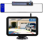 PARKVISION p&auml;ikesepoolne tagurduskaamera, traadita tagurduskaamera komplekt, 5000 mAh laetav aku, traadita tagurduskaamera, DIY parkimisabi