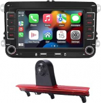 9-tolline Android autoraadio GPS navigatsioon Carplay asendamine VW Caddy Life 2K Facelift 3 Box 2KA Estate Cross Maxi Tdi Third 3 koos Bluetooth FM USB TPMS SWC WiFi RDS + auto tagurduskaamera