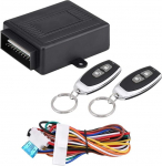 Qiilu Keyless Entry System, universaalne auto ukselukk Keyless Entry System Kesklukustus kaugjuhtimispuldi komplekt vargusevastane s&otilde;iduki kaugjuhtimispuldi keskne ukselukk 433,92 MHz