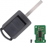 Key Remote Control auto v&otilde;ti 2 nupud saatja Unit 433 MHz saatja ID40 HU100 elektroonilise kaardi transponderi korpus freesimine aku Corsa C Meriva A Tigra TwinTop Combo