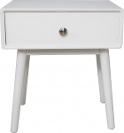 ASPECT Niva Bedside Table with One Drawer (White)