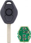 V&otilde;tme auto v&otilde;tme raadio kaugjuhtimispult 3 nuppu 433 MHz pardal saatja Transmissiooni &uuml;ksus transponder elektroonika asendamine v&otilde;ti korpus freesimine HU92 3 seeria E46 5 seeria E39 X3 E83 X5 E53 jaoks 3 seeria E46 5 seeria E39 X3 E83 X5 E53