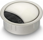 Eisnhauer&reg; kaablikarp Roostevabast terasest viimistlus 60 mm l&auml;bim&otilde;&otilde;duga puur, pintslitihendiga, eemaldatav kaas lukustatav neljas asendis, k&otilde;rgus ca 21 mm, sobib mitme kaabli l&auml;bivoolu jaoks.